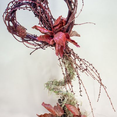 Dekors uz bērza ripas