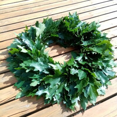 Sarkanā ozola vainaga sagatave,60-65cm diam.